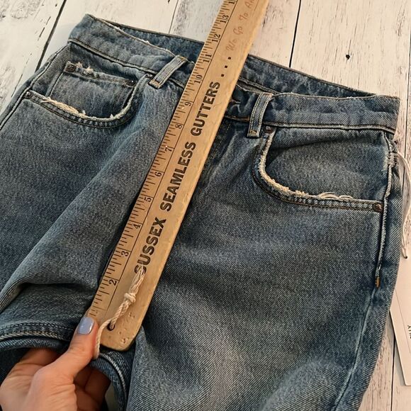 NWT Boyish The Billy Jeans Rio Bravo Raw Hem High Rise Skinn - Picture 7 of 9
